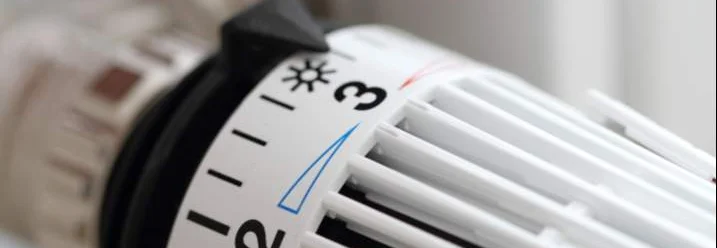 Thermostat auf Nummer drei eingestellt
